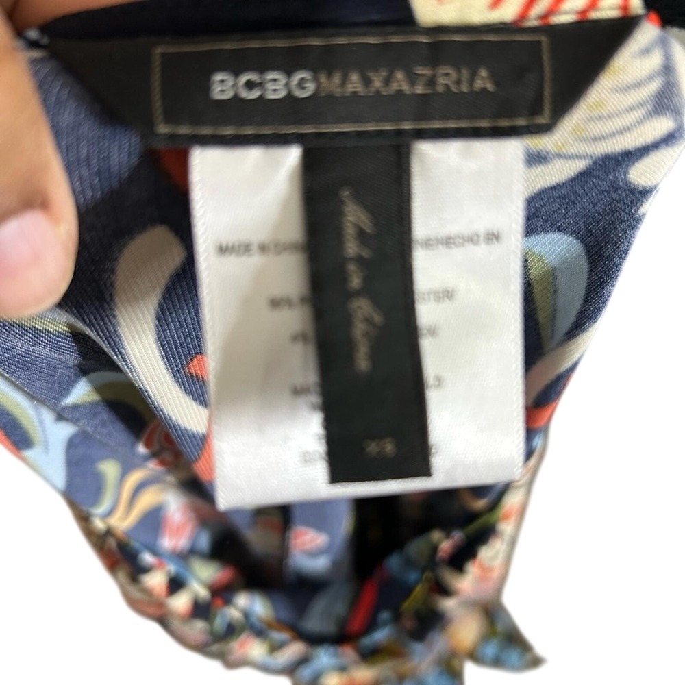 BCBGMAXAZRIA Floral Print Dress | Size XS‎ | Work to Cocktail - Picture 5 of 5